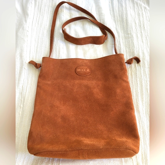 M.I.L.A. Suede Cross body bag - Picture 2 of 5